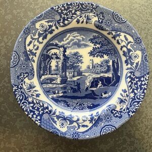 Set of 4 Spode Blue Italian side plates